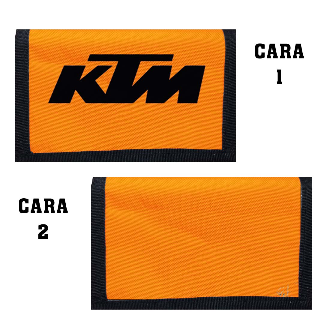 Portadocumentos Textil 2 Servicios - 1343 - KTM - Fondo Naranja Imagen secundaria del producto