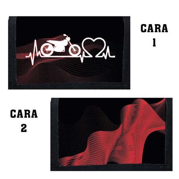 Portadocumentos Textil 2 Servicios - 1359 - Nkd Pulso Rojo