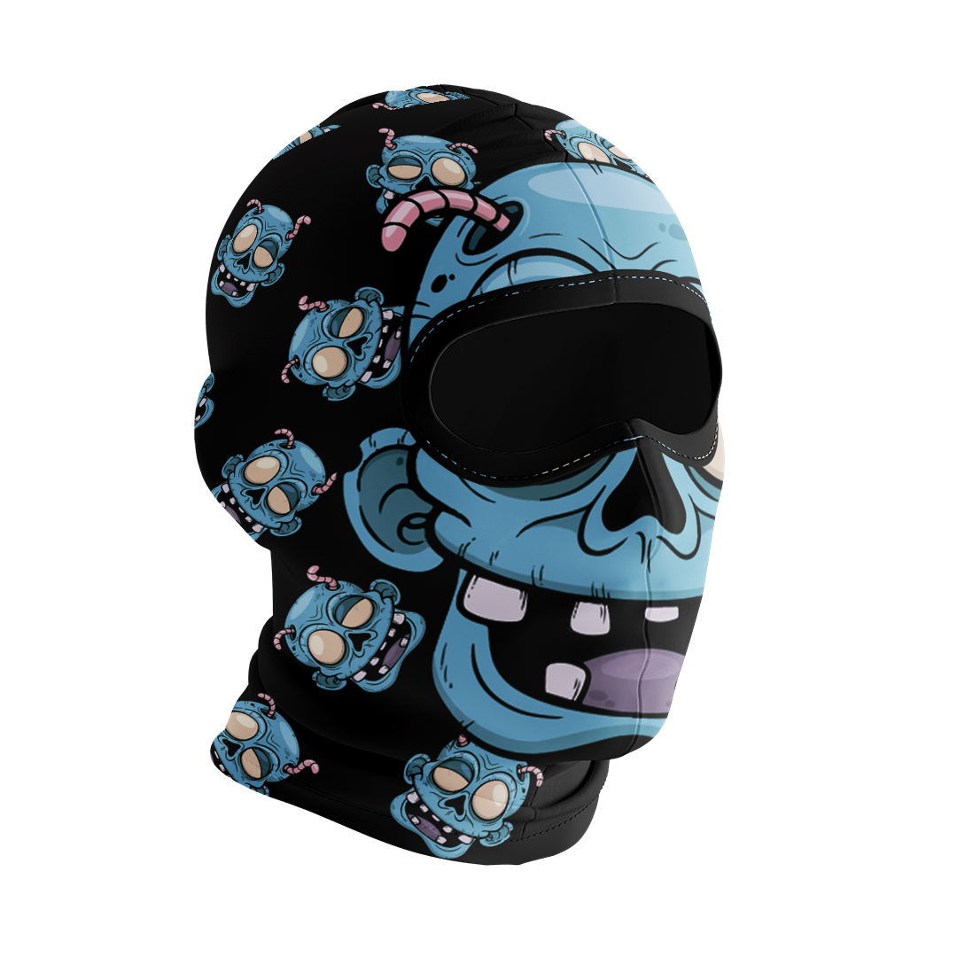 Balaclava licrada 1172 Zombie Azul Imagen secundaria del producto