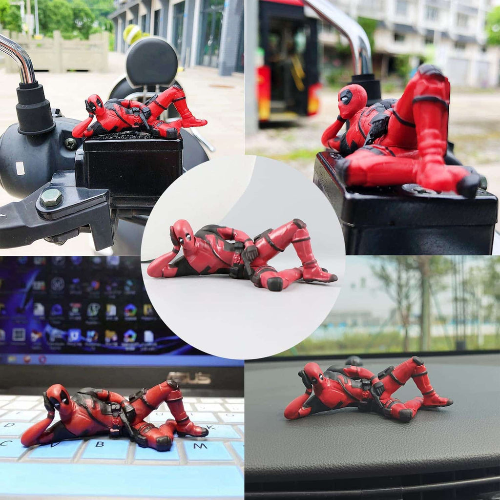 Deadpool Acostado - Figura Miniatura - Accesorio para moto/bici