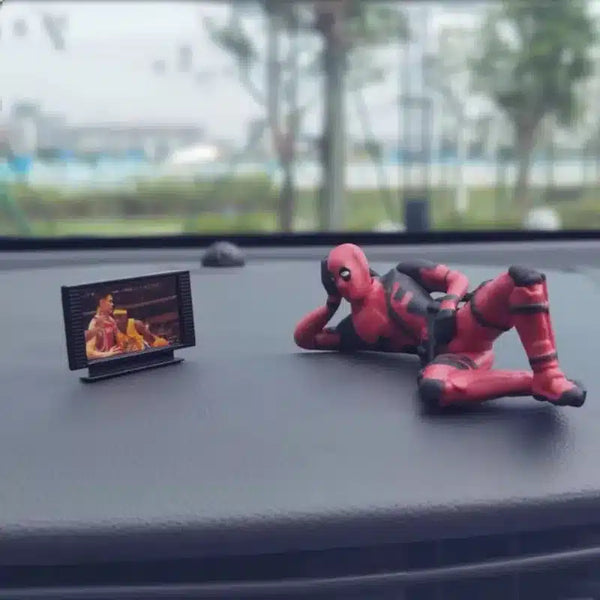 Deadpool Acostado - Figura Miniatura - Accesorio para moto/bici