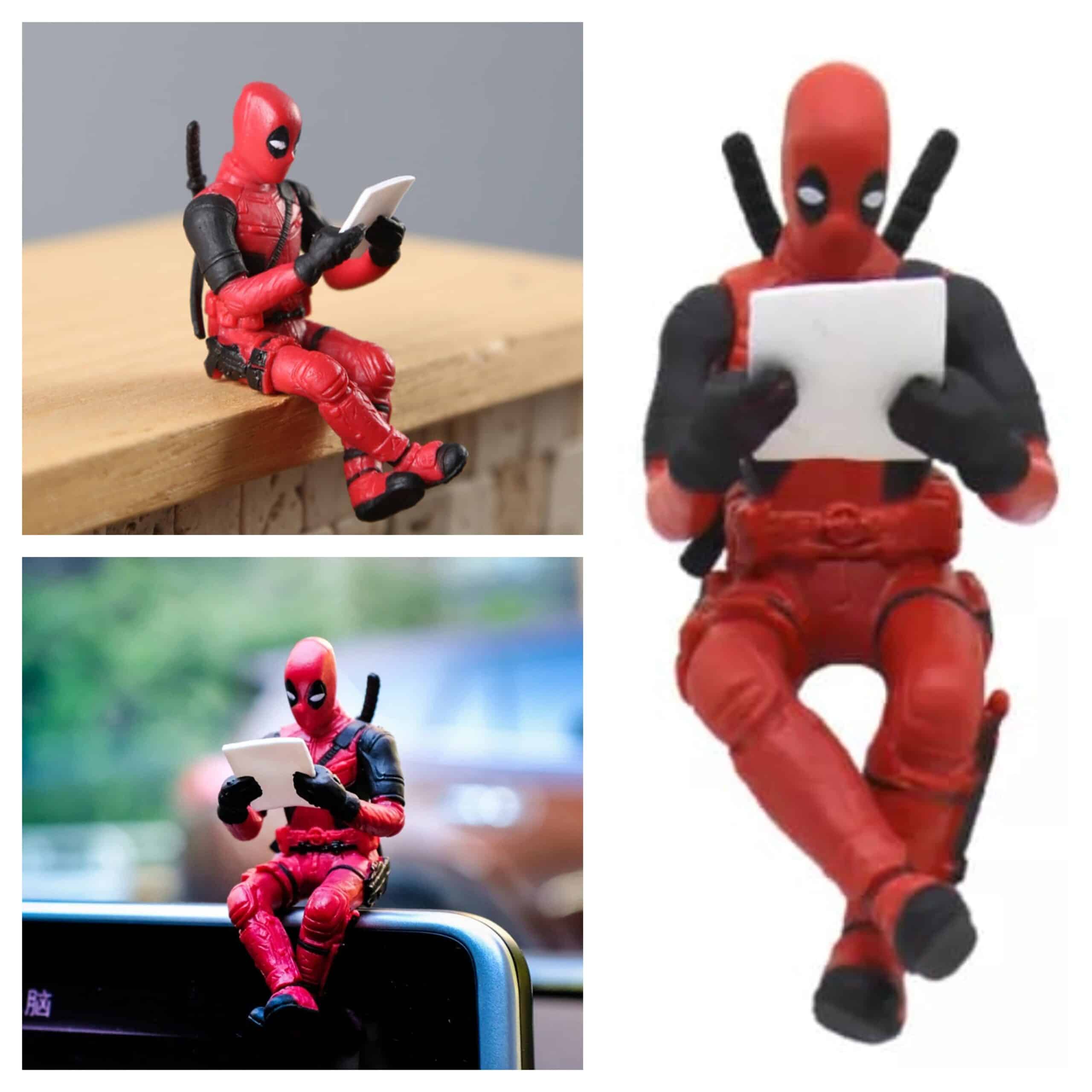 Deadpool Sentado - Figura Miniatura - Accesorio para moto/bici Imagen secundaria del producto