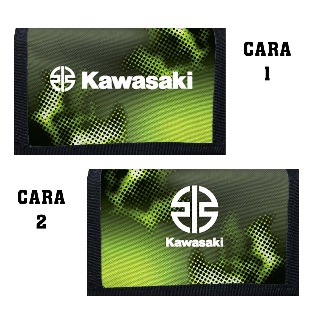 Portadocumentos Textil 2 Servicios - 1341 - Kawasaki - Fondo Camuflado Imagen secundaria del producto