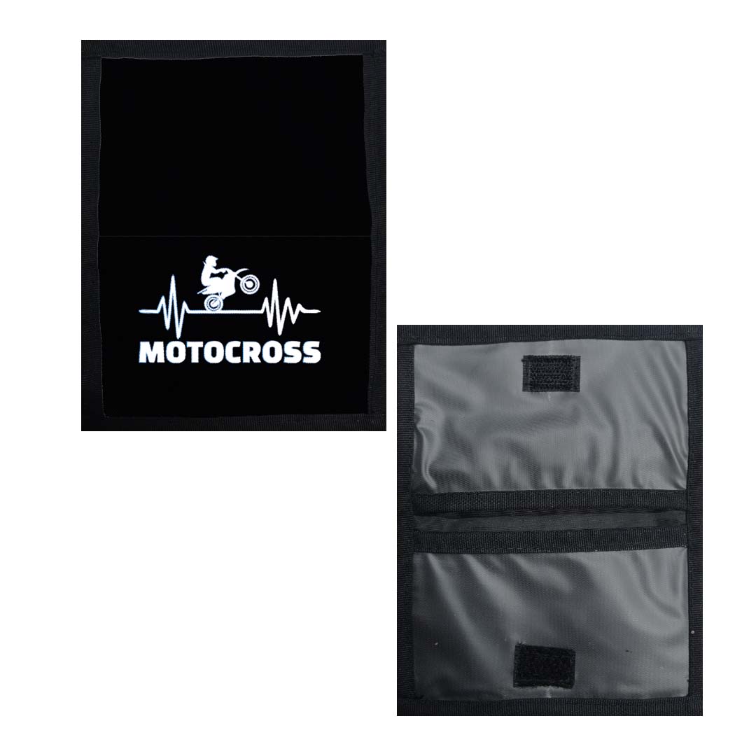 Portadocumentos Textil 2 Servicios - 1353 - Motocross Pulso Negro