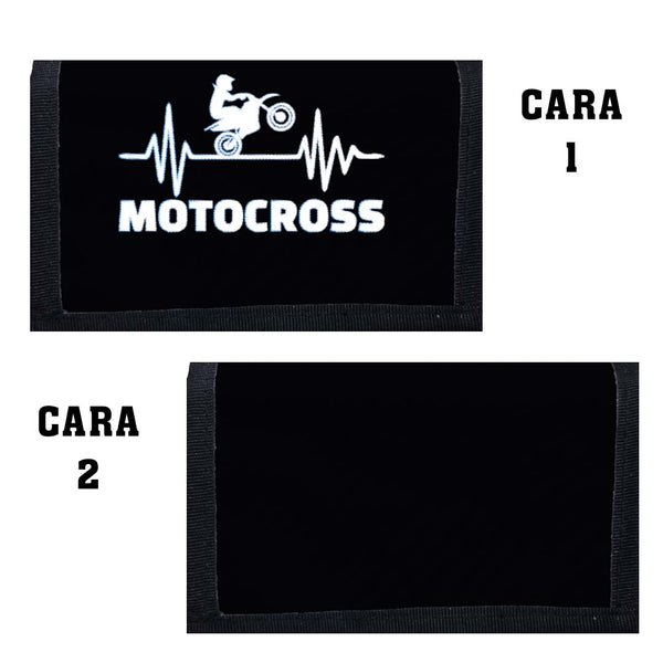 Portadocumentos Textil 2 Servicios - 1353 - Motocross Pulso Negro