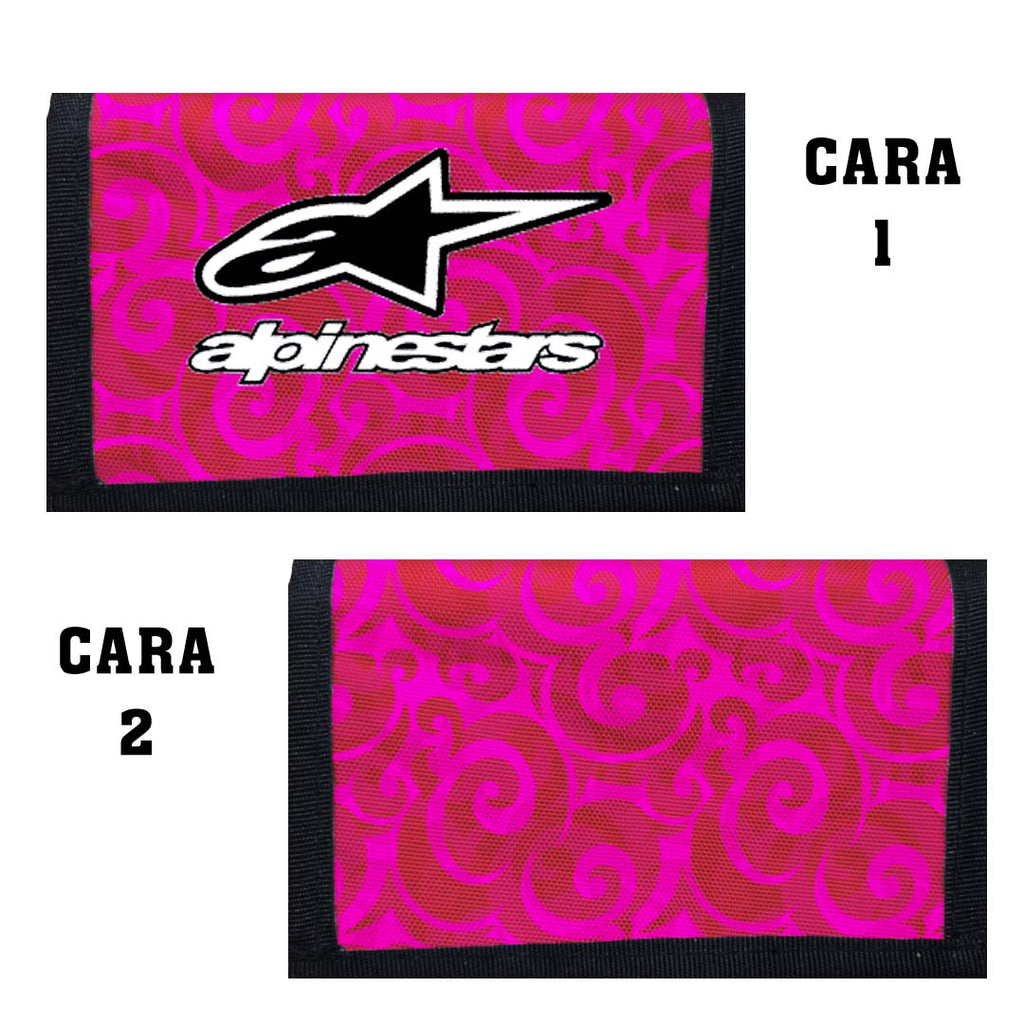 Portadocumentos Textil 2 Servicios - 1315 - AlpineStar Tribal Fucsia