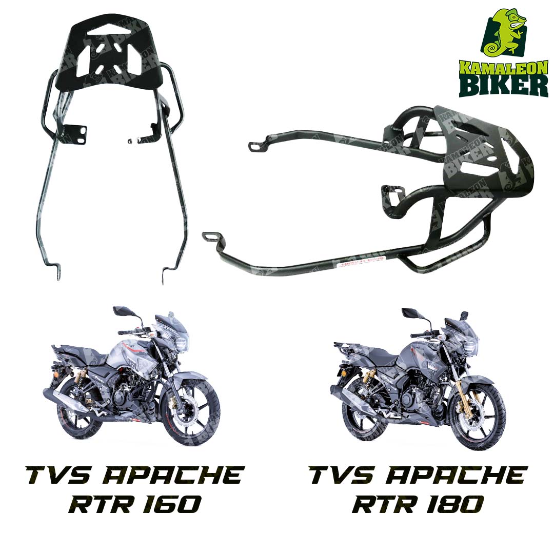 Parrilla para moto - De lujo con tubo ovalado y bandeja de lamina APACHE RTR 160 / APACHE RTR 180   Imagen principal del producto