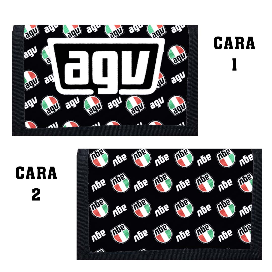Portadocumentos Textil 2 Servicios - 1308 - AGV Logos Fondo Imagen secundaria del producto