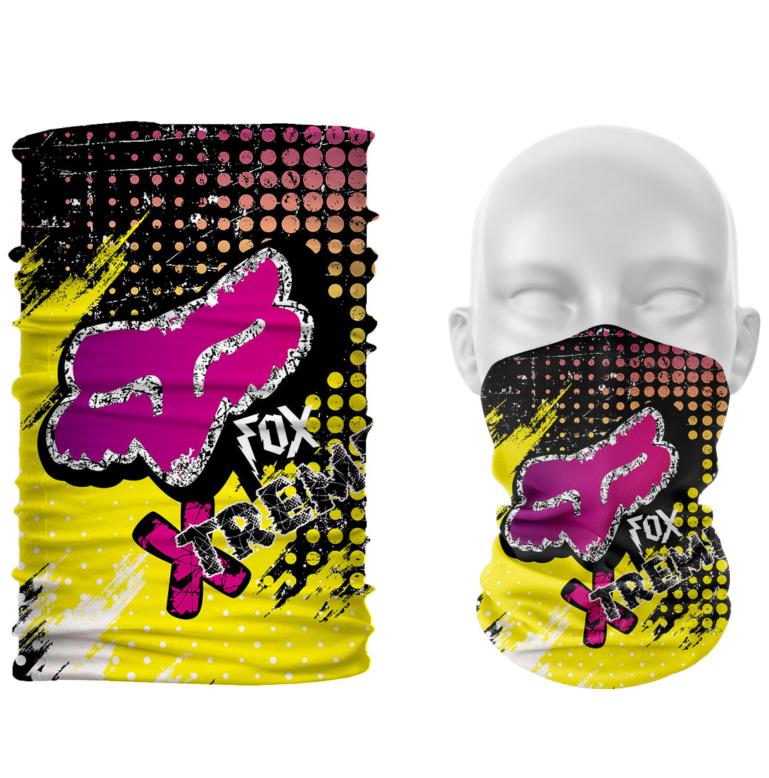 Cuello 1059 Fox Xtreme Amarillo Rosado