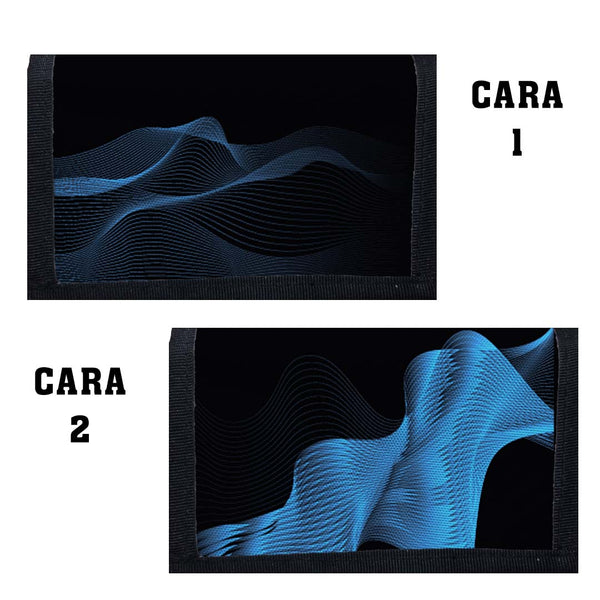 Portadocumentos Textil 2 Servicios - 1361 - Lineas Azules
