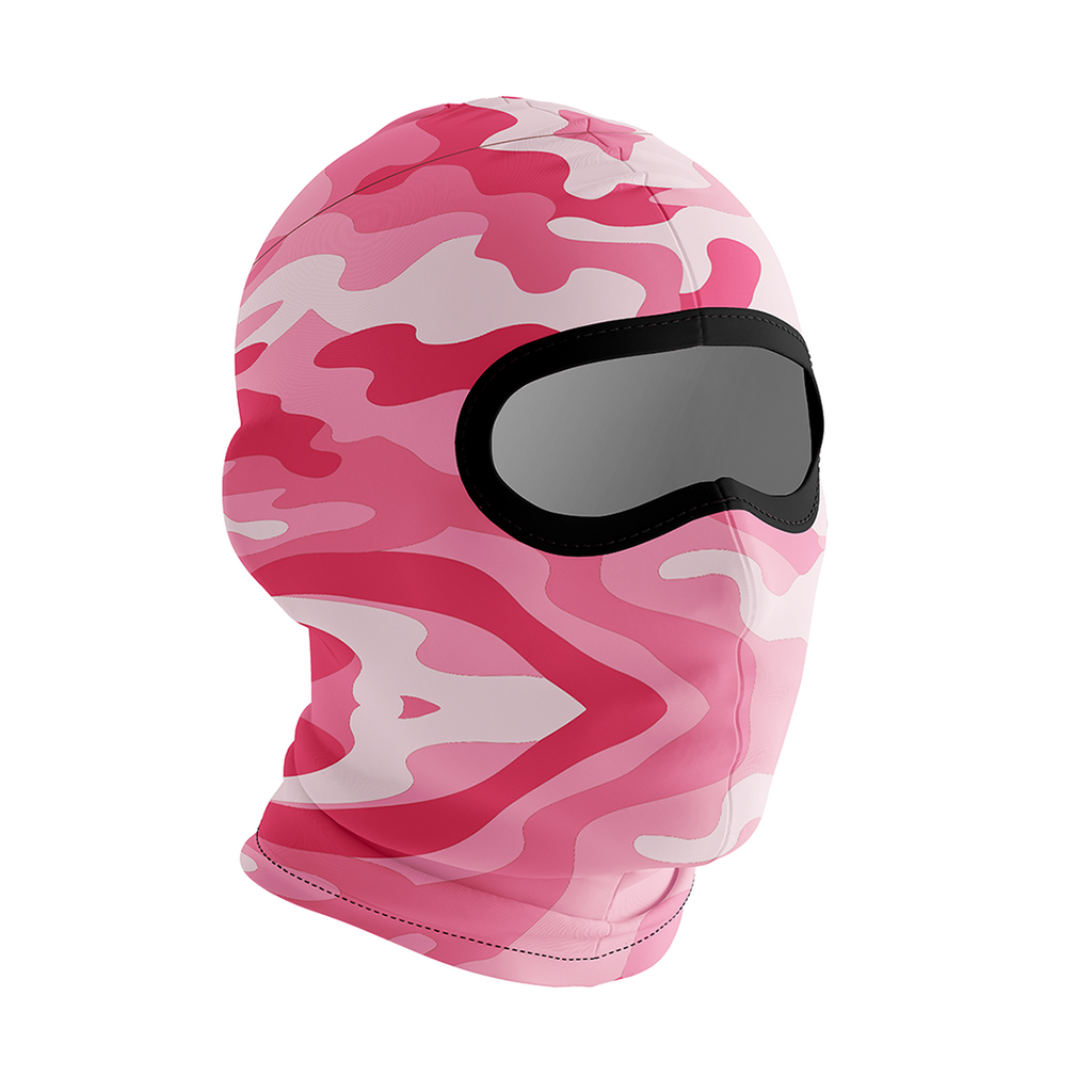 Balaclava Licrada 1055 Camuflado Rosado