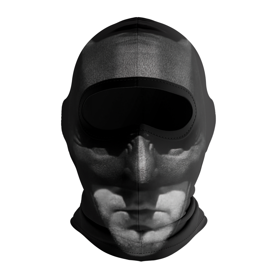 Balaclava licrada 1419 Batman Rostro Letra Amarilla