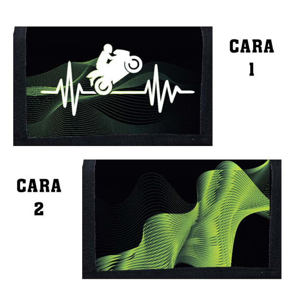 Portadocumentos Textil 2 Servicios - 1323 - Alto CC Pulso Verde