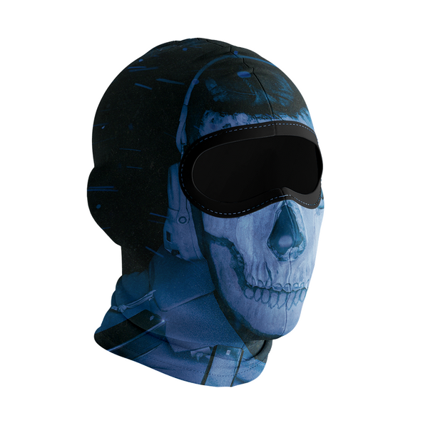 Balaclava licrada 1435 Ghost Armas Alrededor Color Azul
