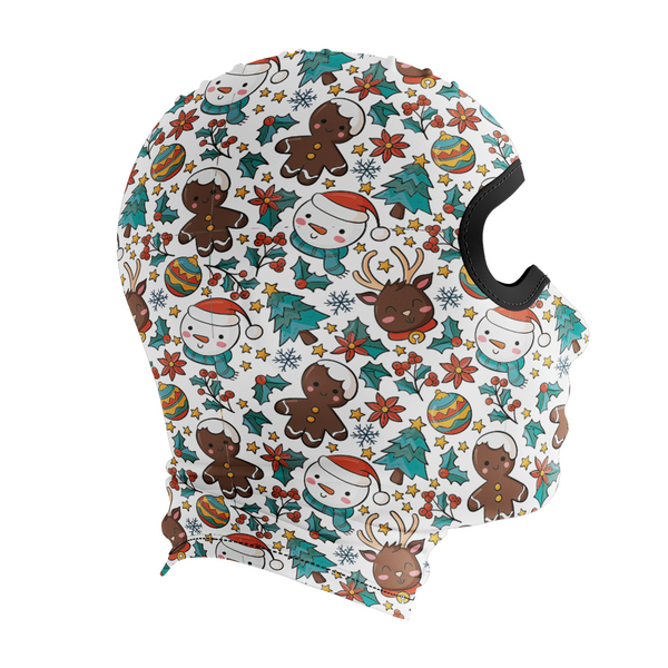Balaclava licrada 1267 Pattern Navidad Fondo Blanco