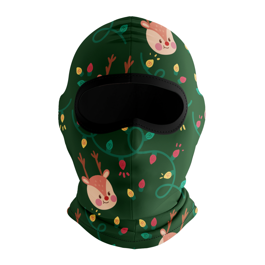 Balaclava licrada 1263 Pattern Renos Y Luces
