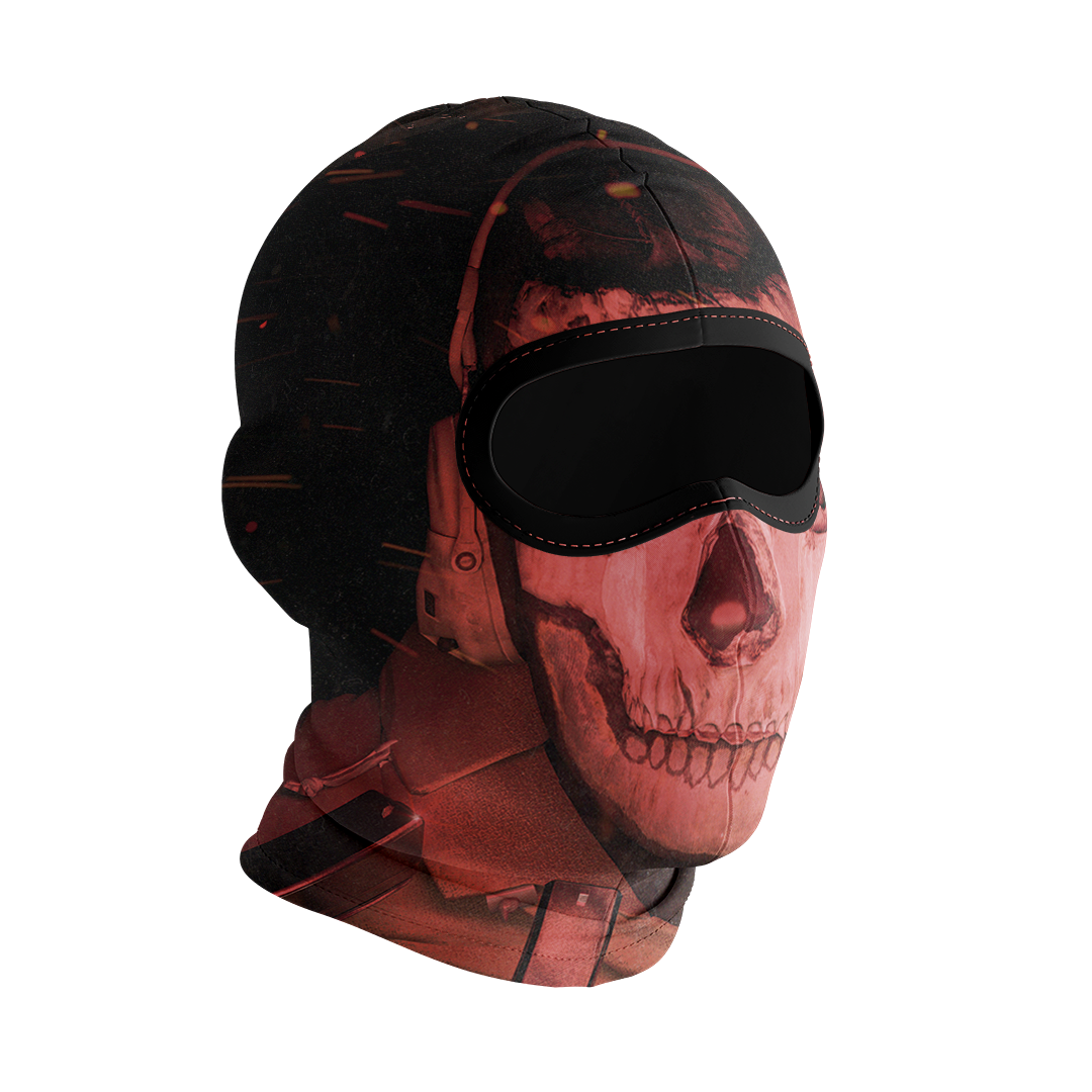 Balaclava licrada 1436 Ghost Armas Alrededor Color Rojo Imagen secundaria del producto