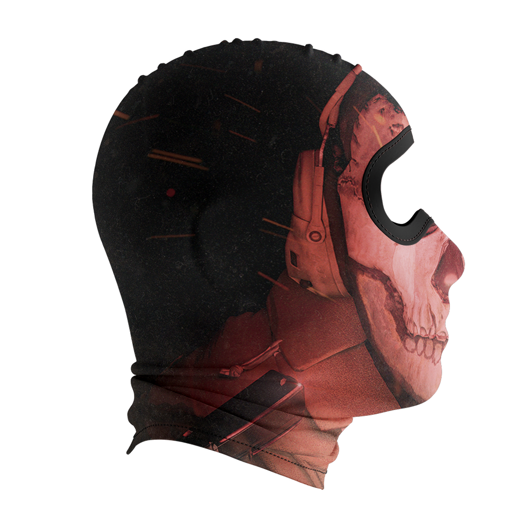 Balaclava licrada 1436 Ghost Armas Alrededor Color Rojo