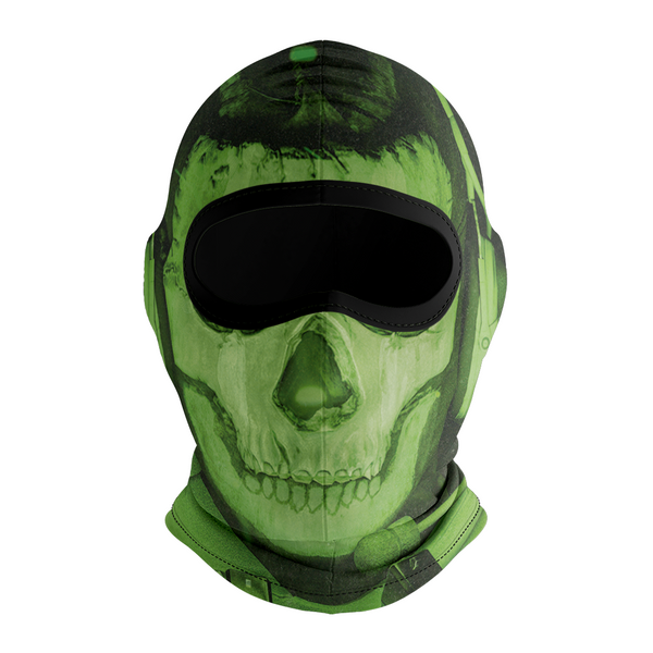 Balaclava licrada 1437 Ghost Armas Alrededor Color Verde