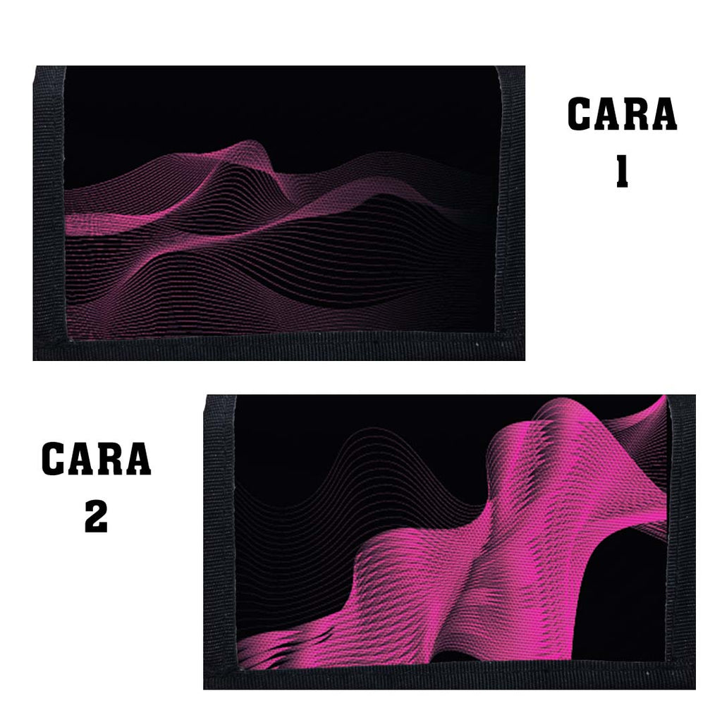 Portadocumentos Textil 2 Servicios - 1364 - Lineas Fucsia