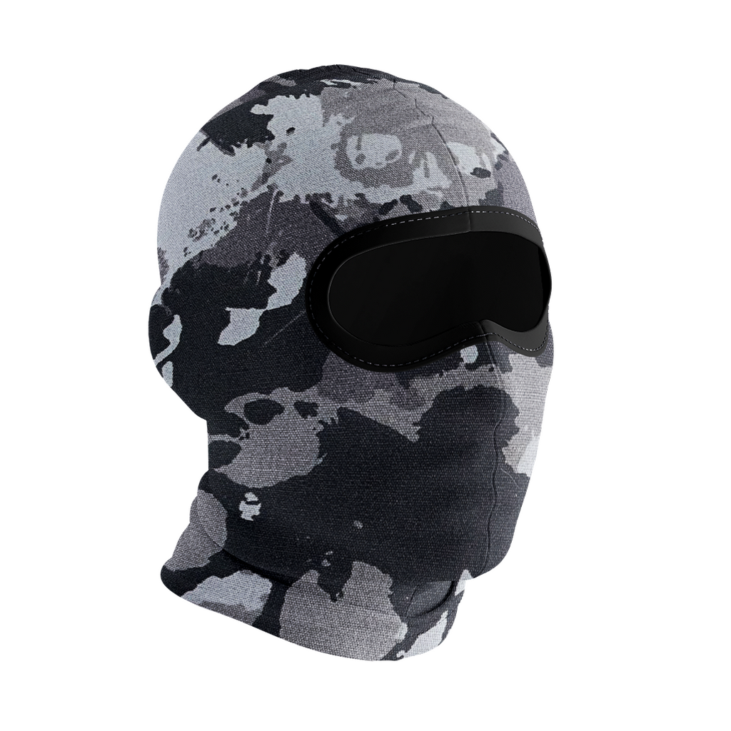 Balaclava licrada 1450 Calaveras Gris Fondo