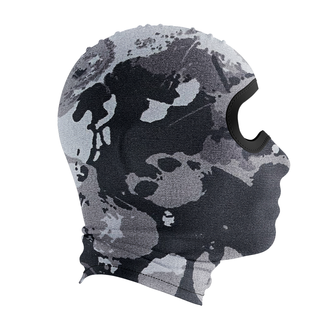 Balaclava licrada 1450 Calaveras Gris Fondo