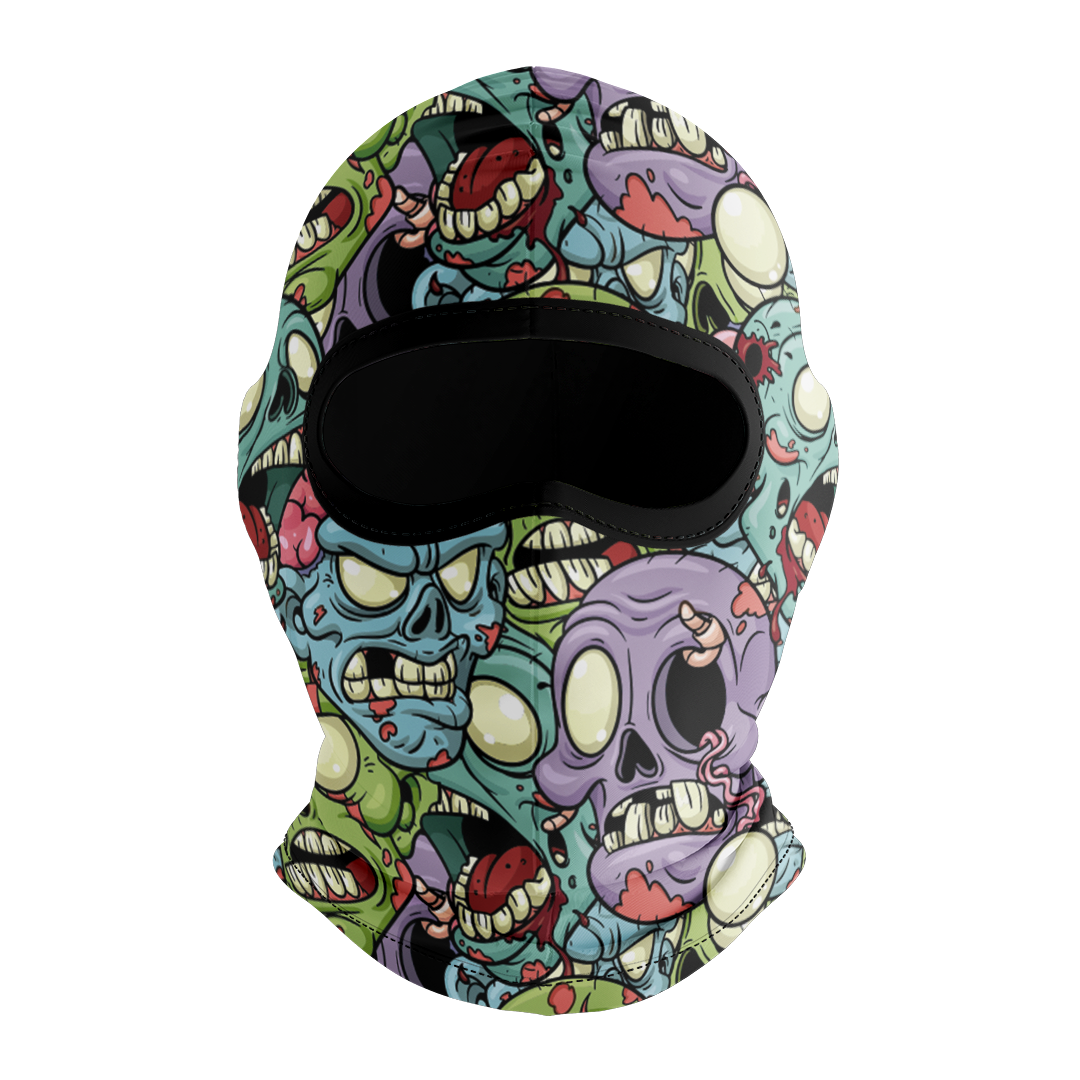 Balaclava licrada 1451 Zombies Colores Fondo