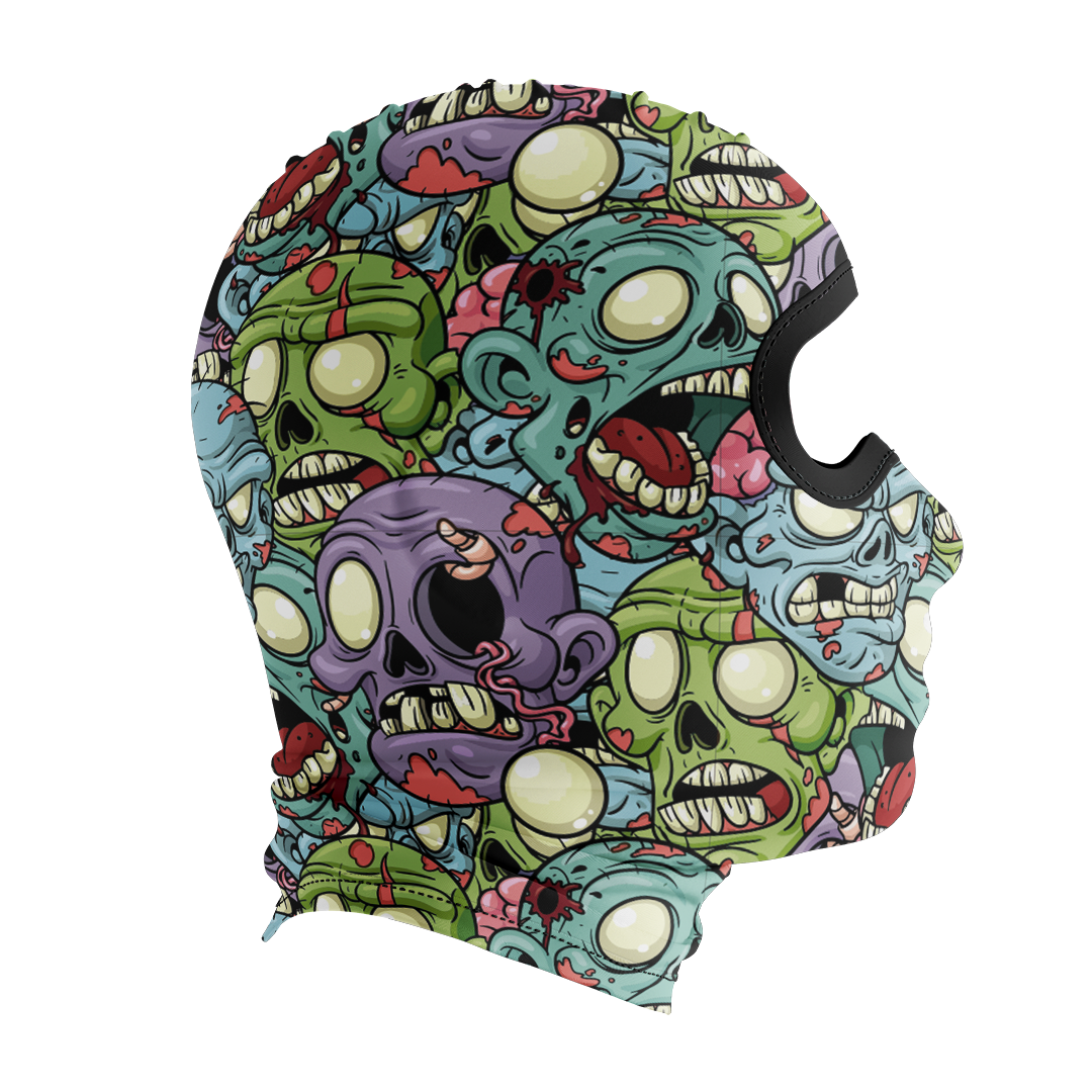 Balaclava licrada 1451 Zombies Colores Fondo
