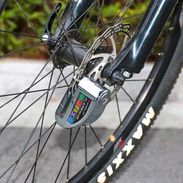 Candado Con Alarma Plateado - Pesado