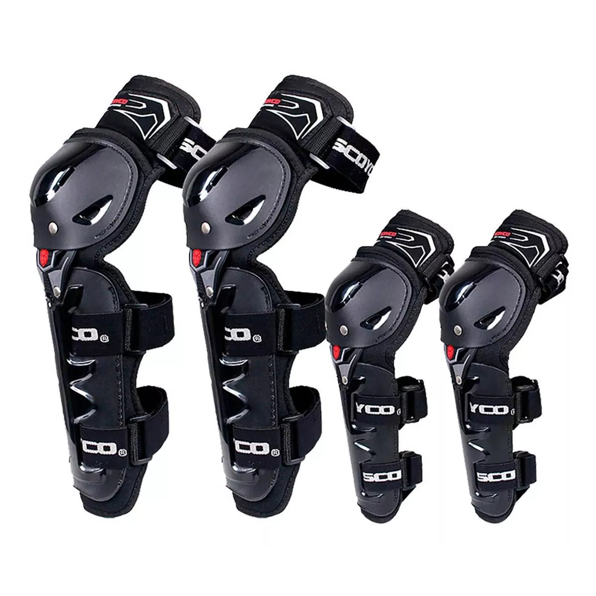Kit de Protección Rodilleras Coderas Scoyco K11H11 Motociclista Imagen principal del producto