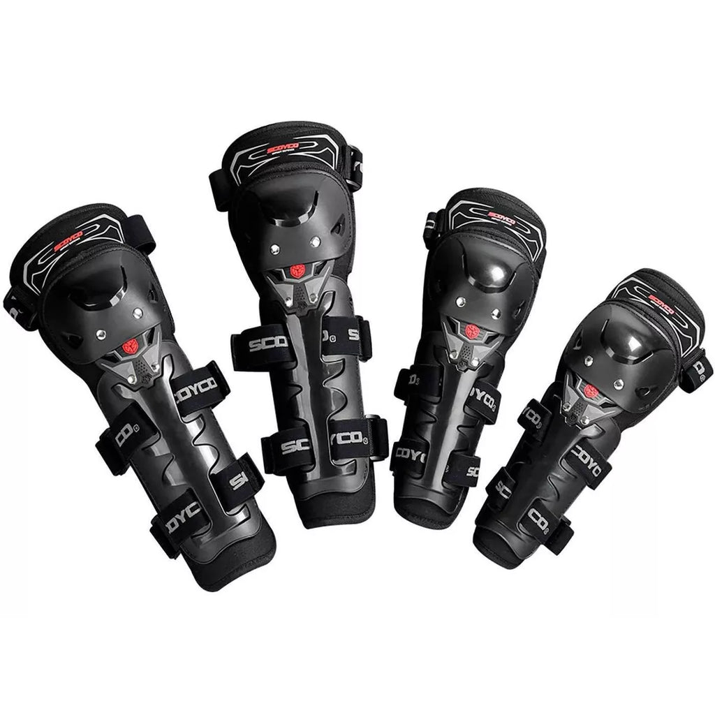 Kit de Protección Rodilleras Coderas Scoyco K11H11 Motociclista