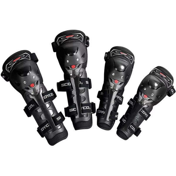 Kit de Protección Rodilleras Coderas Scoyco K11H11 Motociclista