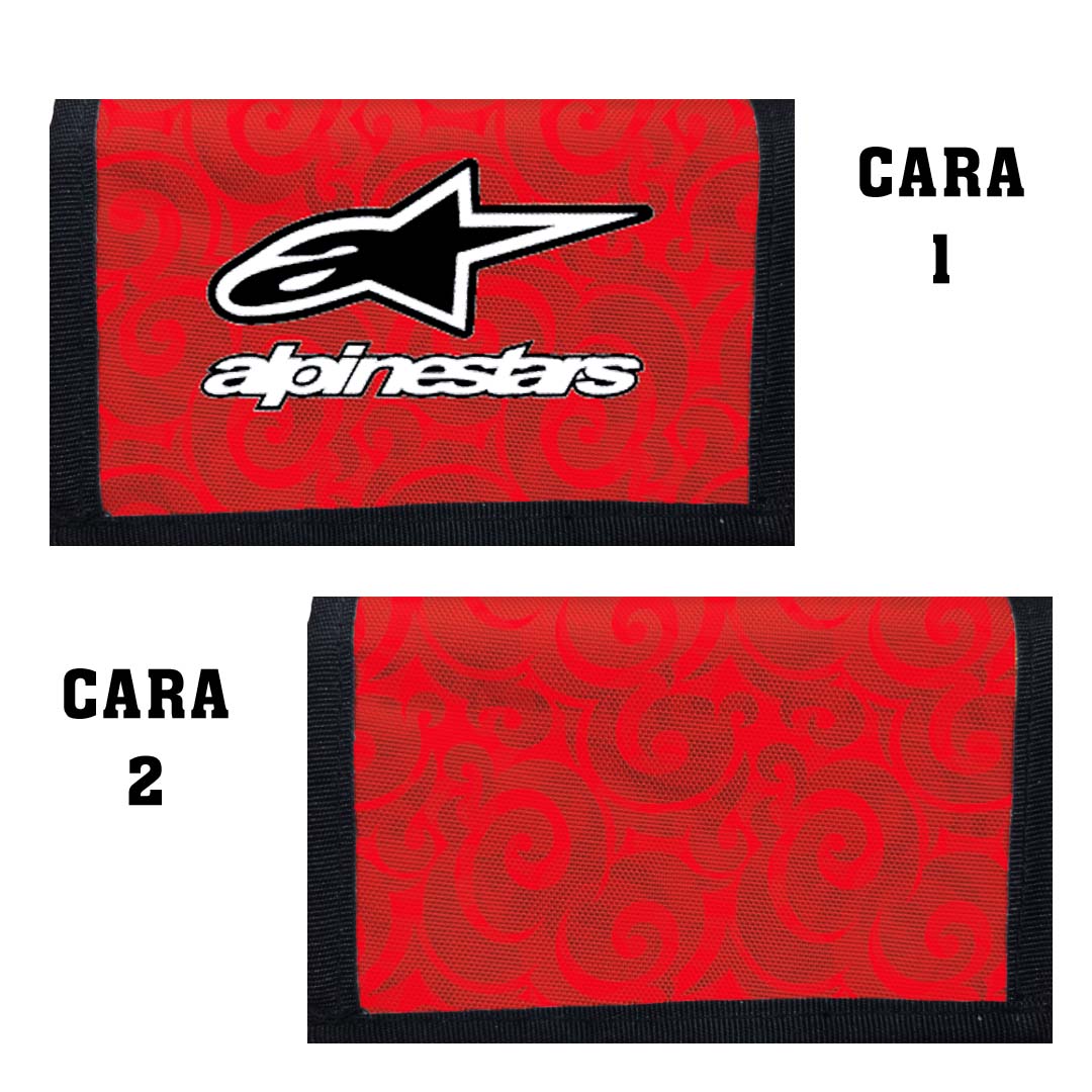 Portadocumentos Textil 2 Servicios - 1316 - AlpineStar Tribal Rojo