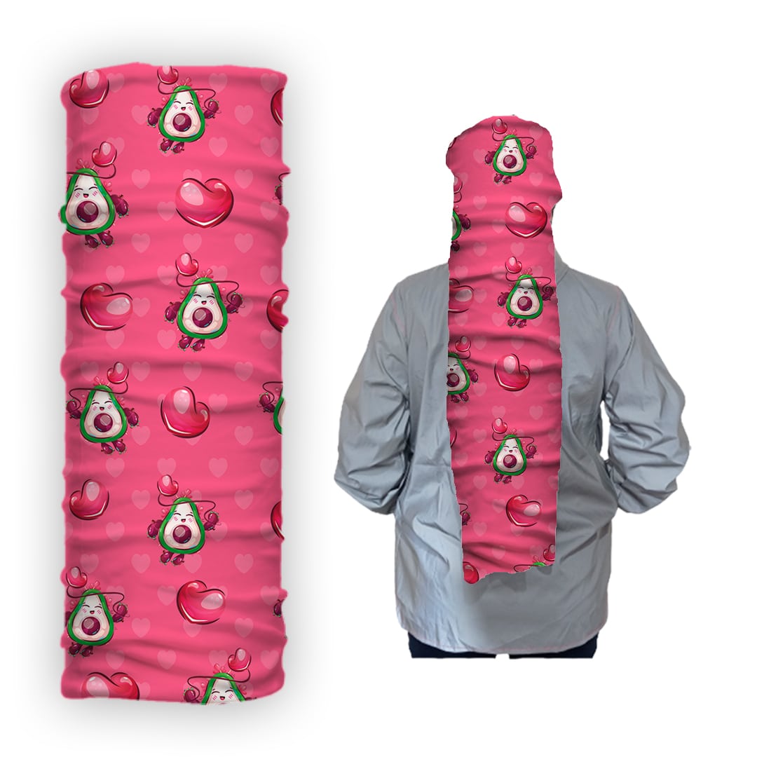 Cuello 1481 Aguacate Fondo Rosa