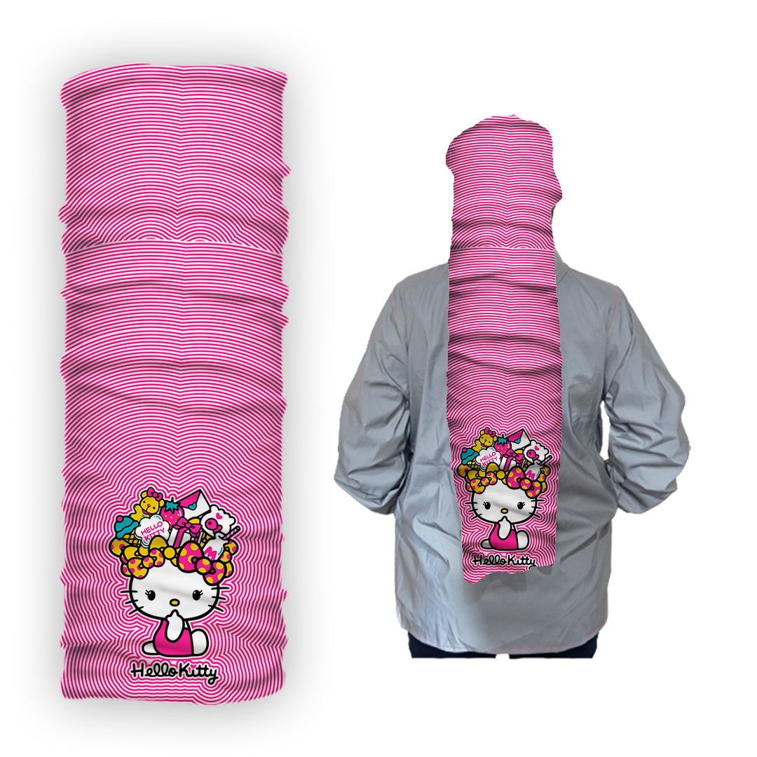 Cuello 1488 Hello Kitty Sombrero Y Bordeado Rosa