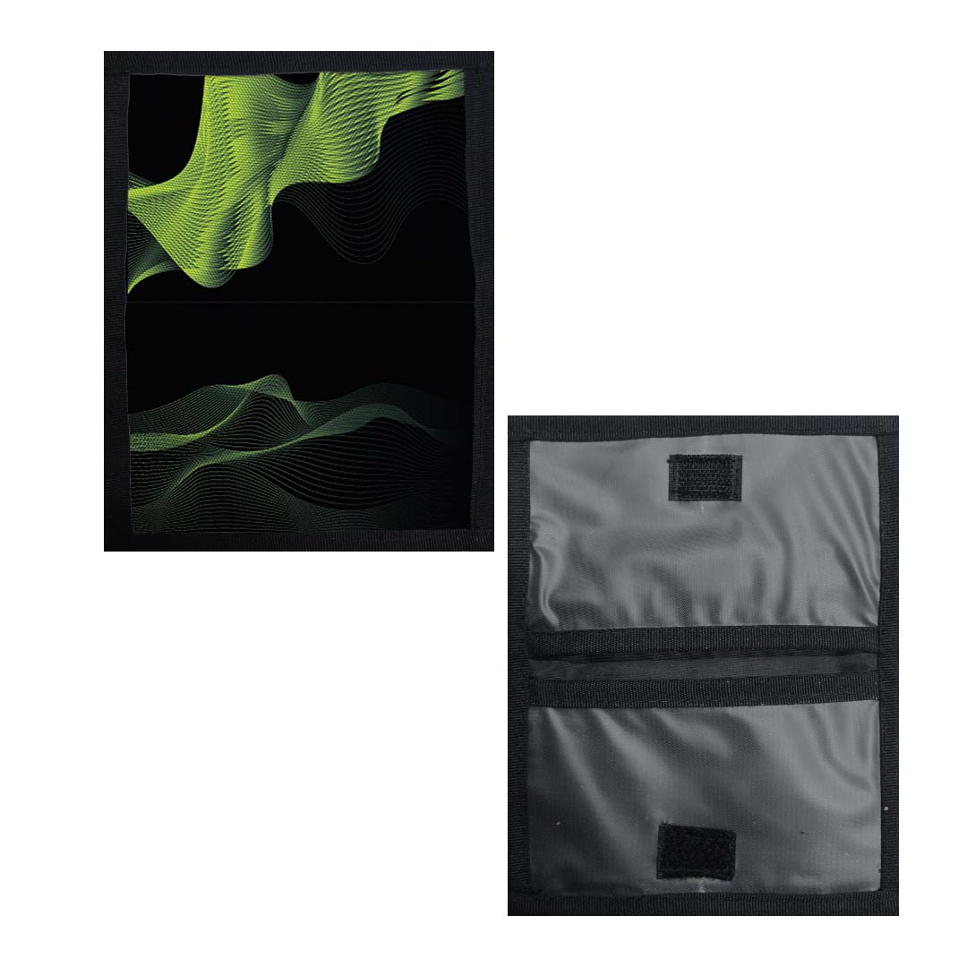 Portadocumentos Textil 2 Servicios - 1366 - Lineas Verde Imagen principal del producto