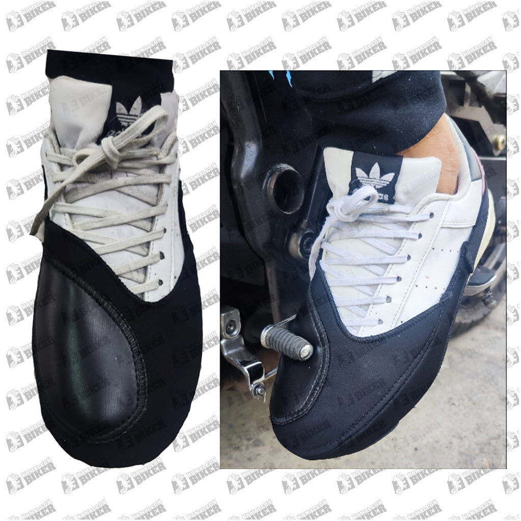 Protector de zapato tipo puntera - Elastico en talón - Negro