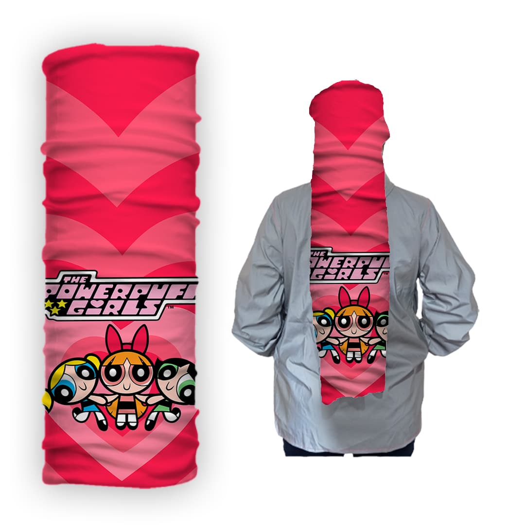 Cuello 1494 Chicas Super Poderosas Fondo Corazon Rosa Imagen principal del producto