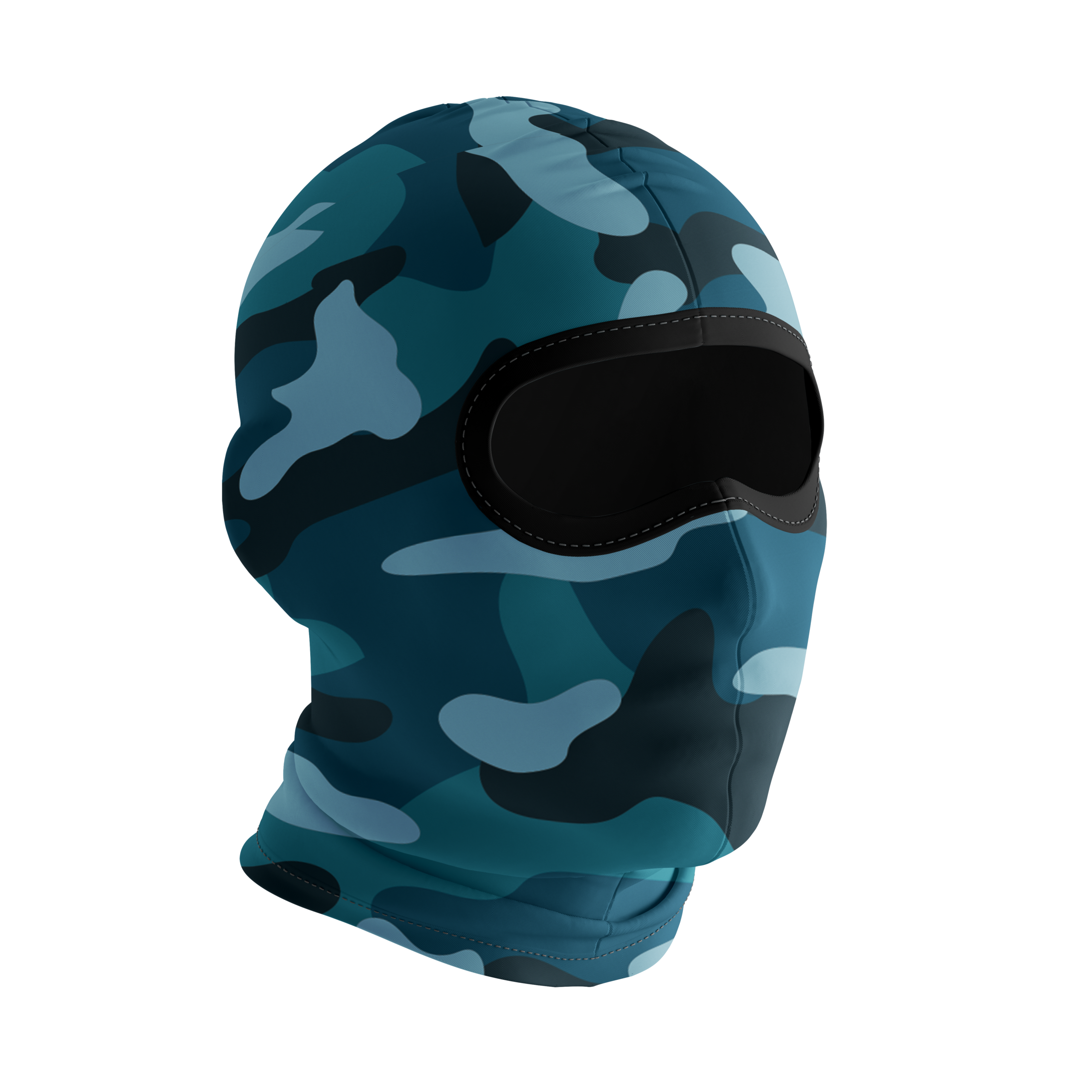 Balaclava licrada 1040 Camuflado Azul Matices Imagen secundaria del producto