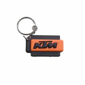 Llavero sencillo Logotipo KTM - Cuadrado - Negro Naranja